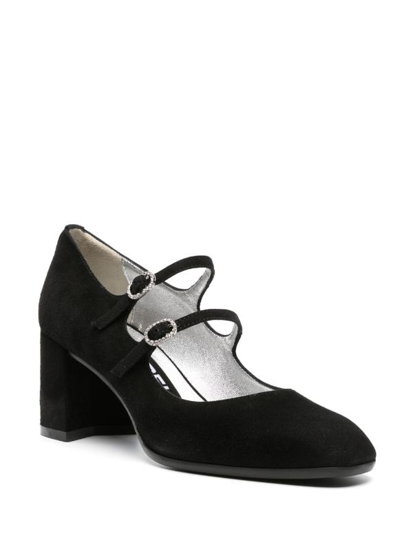 Alice Black Suede Mary Jane - Carel Paris - Liberty Shoes Australia