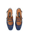 Peche Denim Sling-Back.