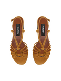 Copacabana Cognac Suede Sandals