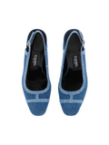 Alizee Denim Sling-Back Pumps