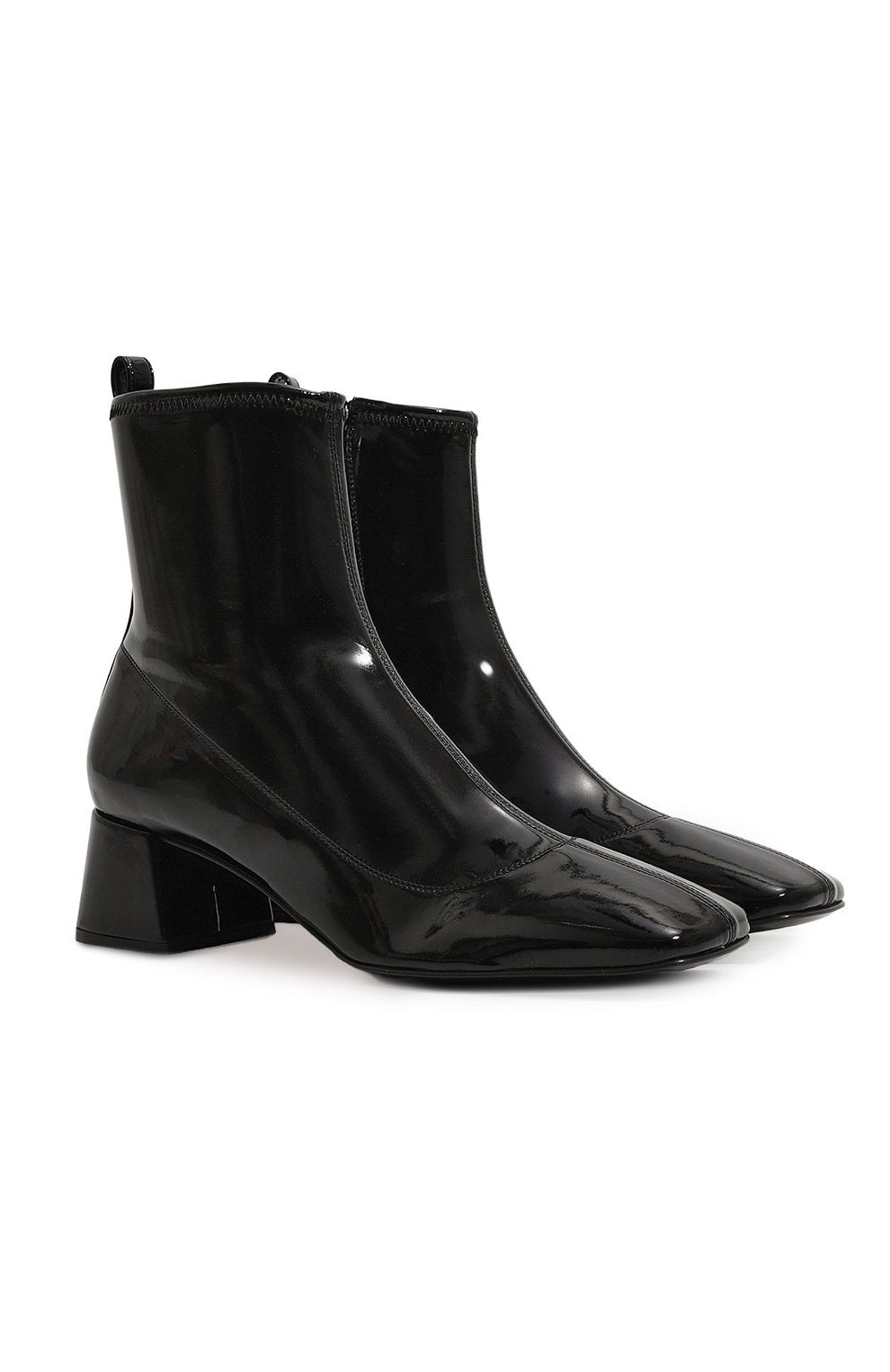 Sr Alicia Patent Black Boots - SERGIO ROSSI - Liberty Shoes Australia
