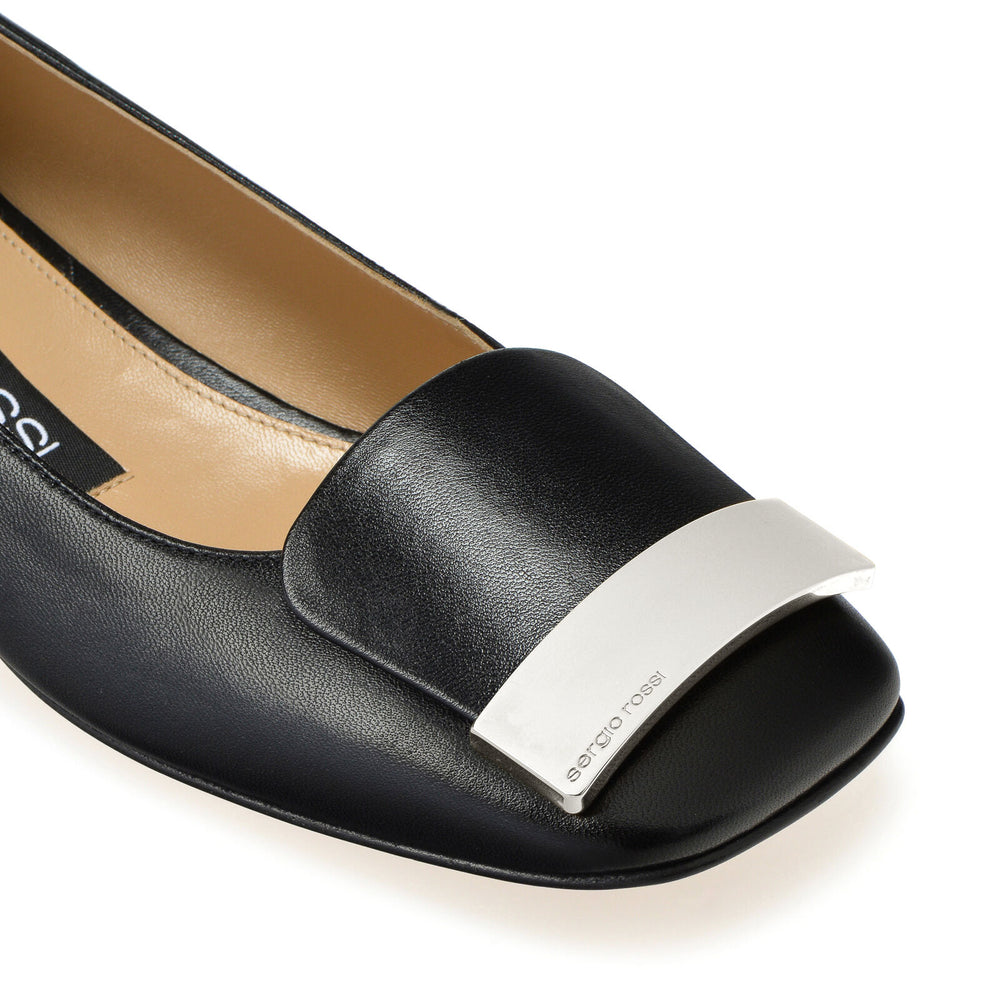 Sr Ballarina Leather Flats - Sergio Rossi - Liberty Shoes Australia