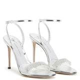 Erwan Silver Sandals - GIUSEPPE-ZANOTTI - Liberty Shoes Australia
