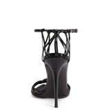 Intriigo Knot Black Sandals