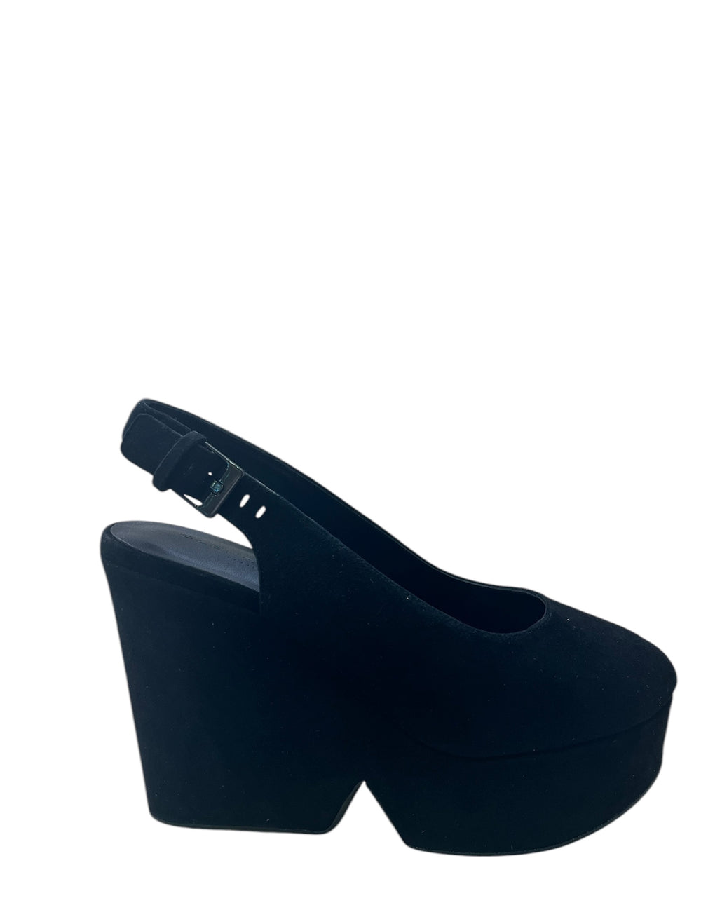 Dylan2 Black Suede Wedge (carry over style)