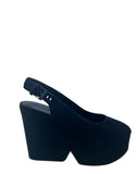Dylan2 Black Suede Wedge (carry over style)
