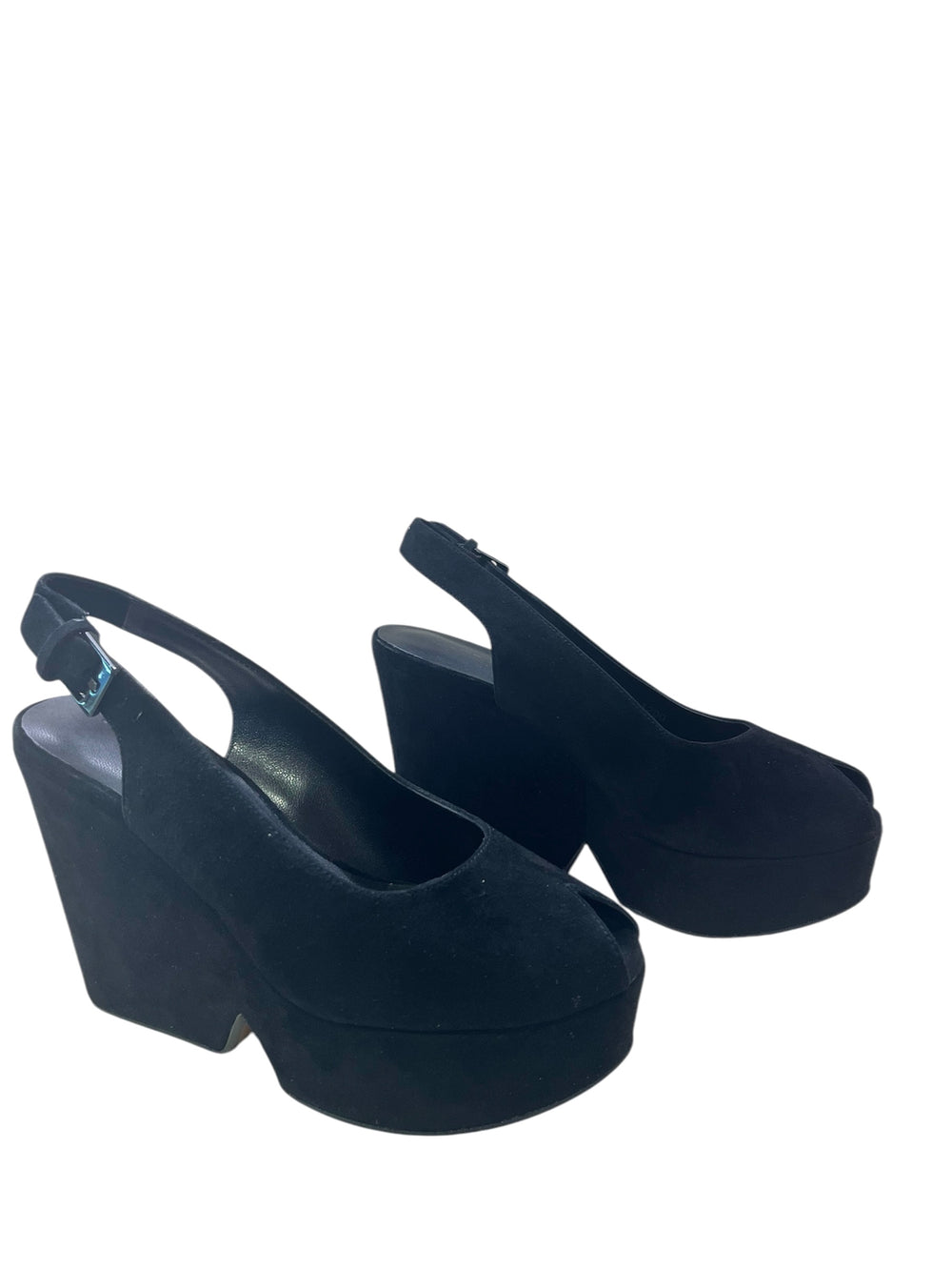 Dylan2 Black Suede Wedge (carry over style)