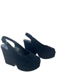 Dylan2 Black Suede Wedge (carry over style)