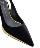 Virgyn Velvet Slingback Pump - GIUSEPPE-ZANOTTI - Liberty Shoes Australia