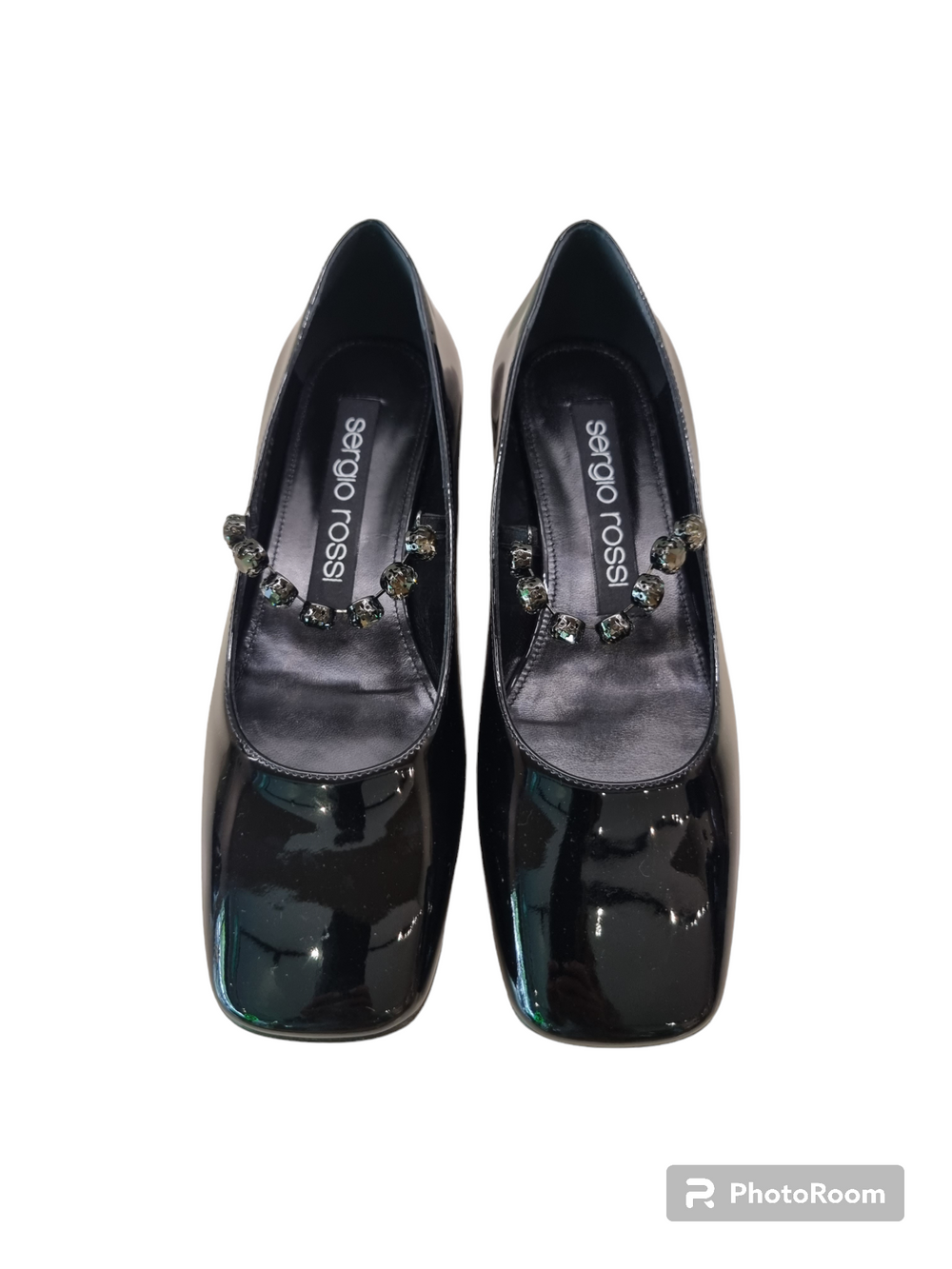 Sr Alicia Flat Patent Ballerina - Sergio Rossi - Liberty Shoes Australia