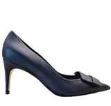 Sr1 Navy Leather Pumps - SERGIO ROSSI - Liberty Shoes Australia
