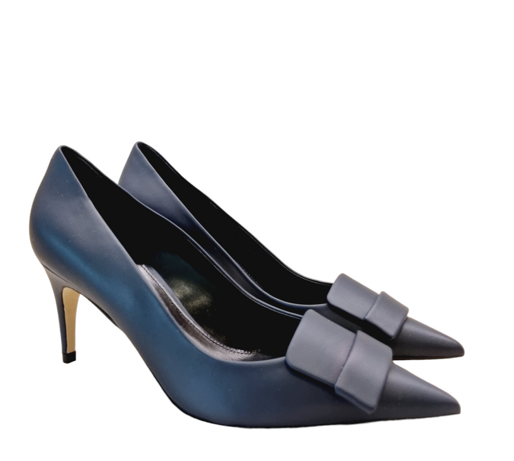 Sr1 Navy Leather Pumps Liberty Shoes Australia