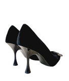 Sr Twenty Black Velvet Pumps - SERGIO ROSSI - Liberty Shoes Australia