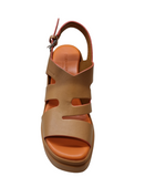 Nateo Tan Leather Platform - Clergerie - Liberty Shoes Australia