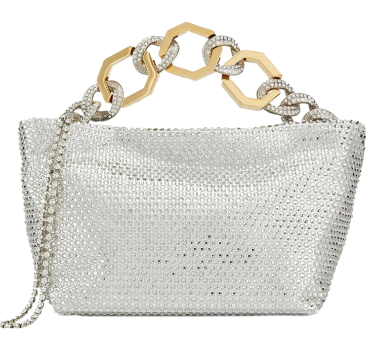 Jessie Silver Crystal Bag - GEDEBE - Liberty Shoes Australia
