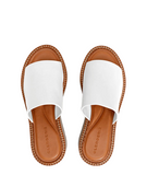 Fast Slip-On White Leather Mules - Clergerie - Liberty Shoes Australia