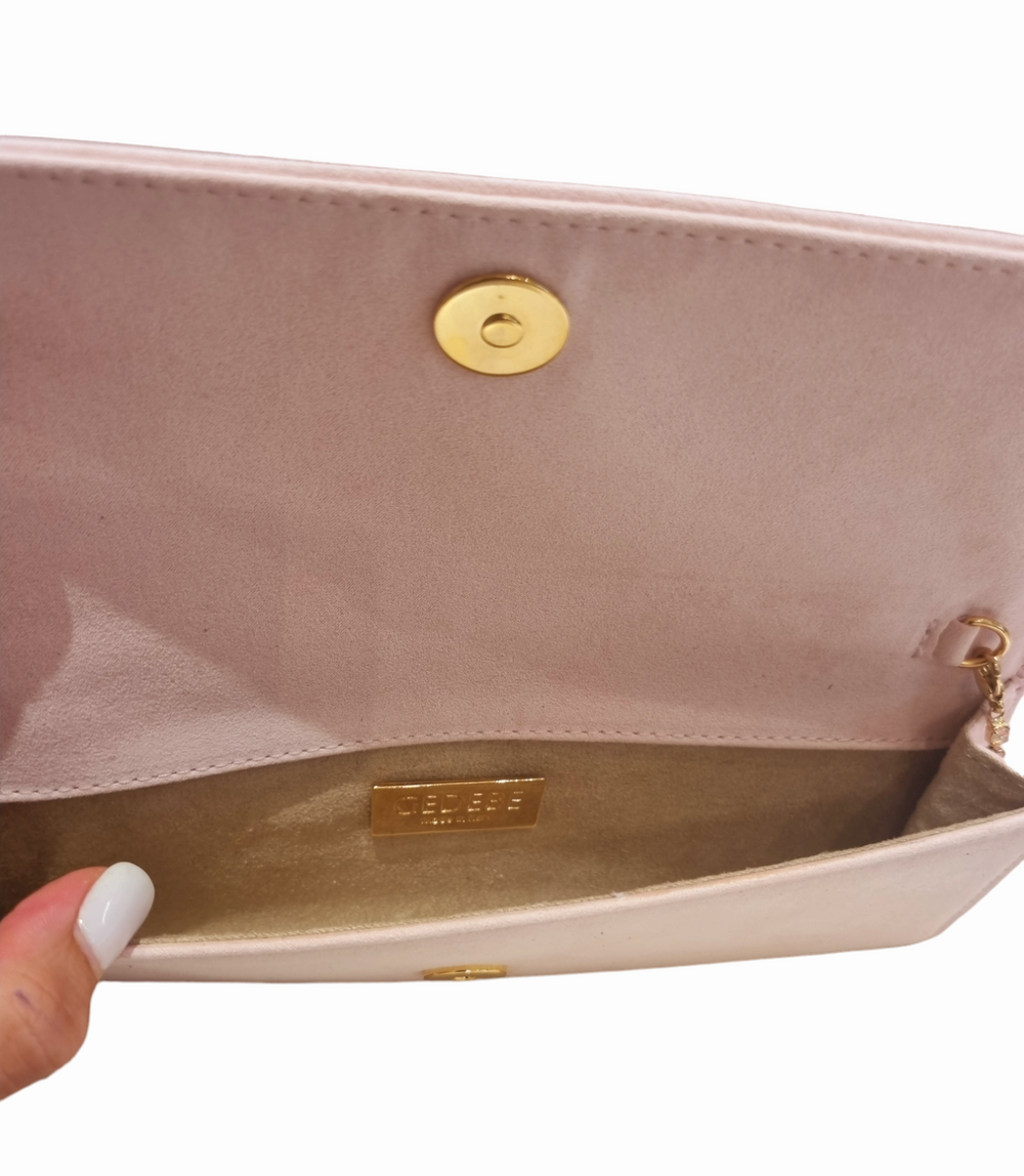 Envelope Pink Crystal Bag - GEDEBE - Liberty Shoes Australia