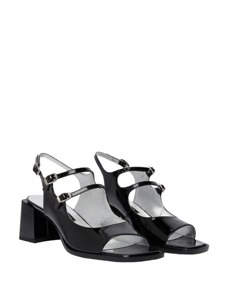 Bercy Black Patent leather Sandals - Carel Paris - Liberty Shoes Australia