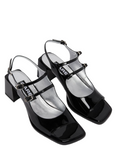 Bercy Black Patent leather Sandals - Carel Paris - Liberty Shoes Australia