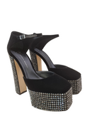 Bebe Velvet Platform Sandals - GIUSEPPE-ZANOTTI - Liberty Shoes Australia