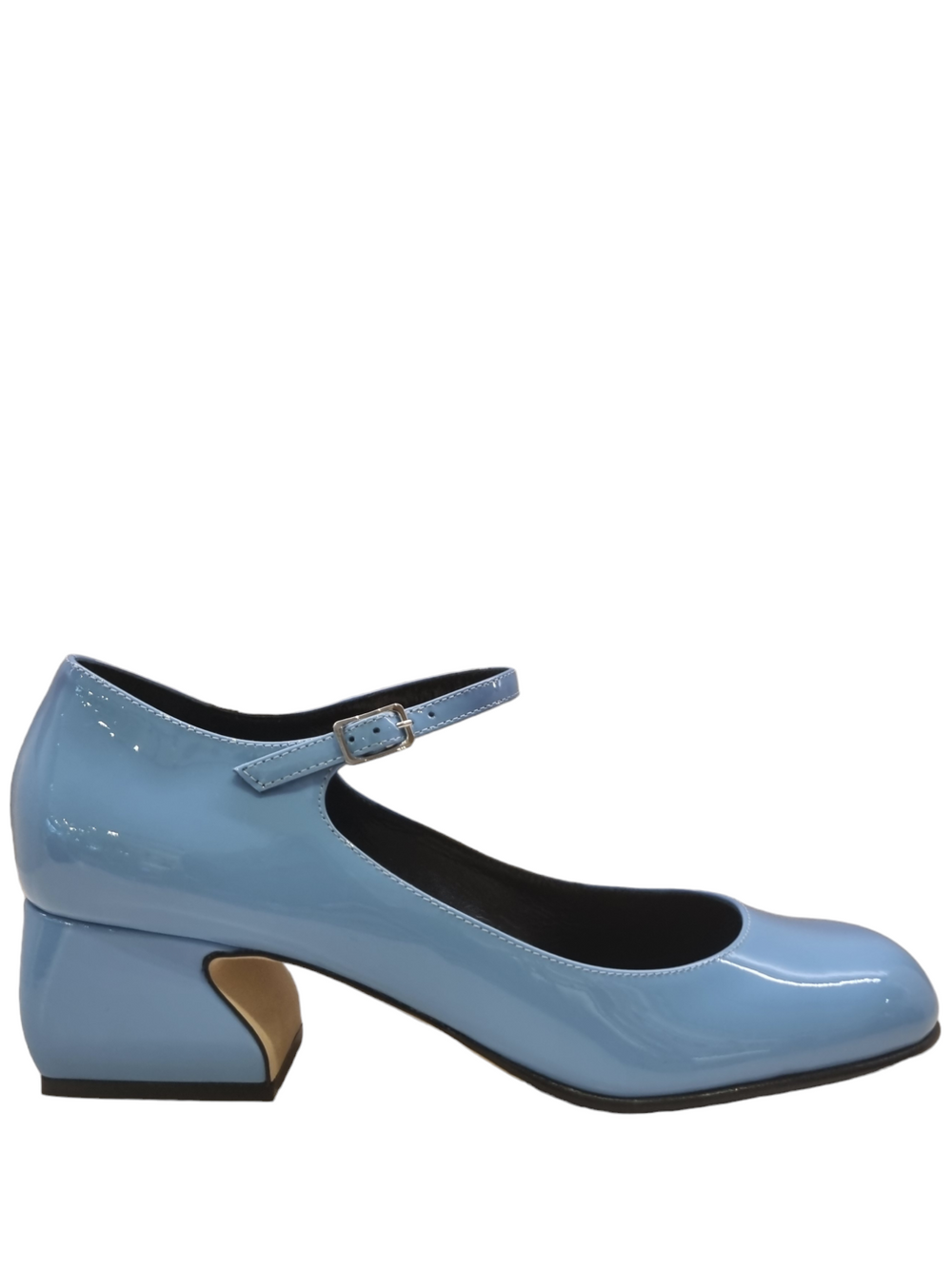 Si Rossi Blue Patent Mary Jane - SERGIO ROSSI - Liberty Shoes Australia