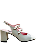 Papaya Grey/White Mary Jane - Carel Paris - Liberty Shoes Australia