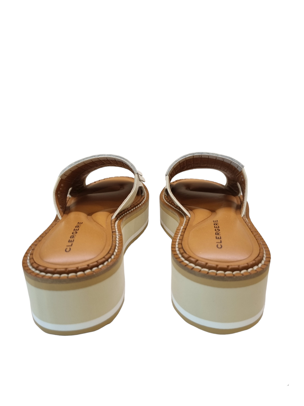 Fama Ivory Slip-On Sandals - Clergerie - Liberty Shoes Australia