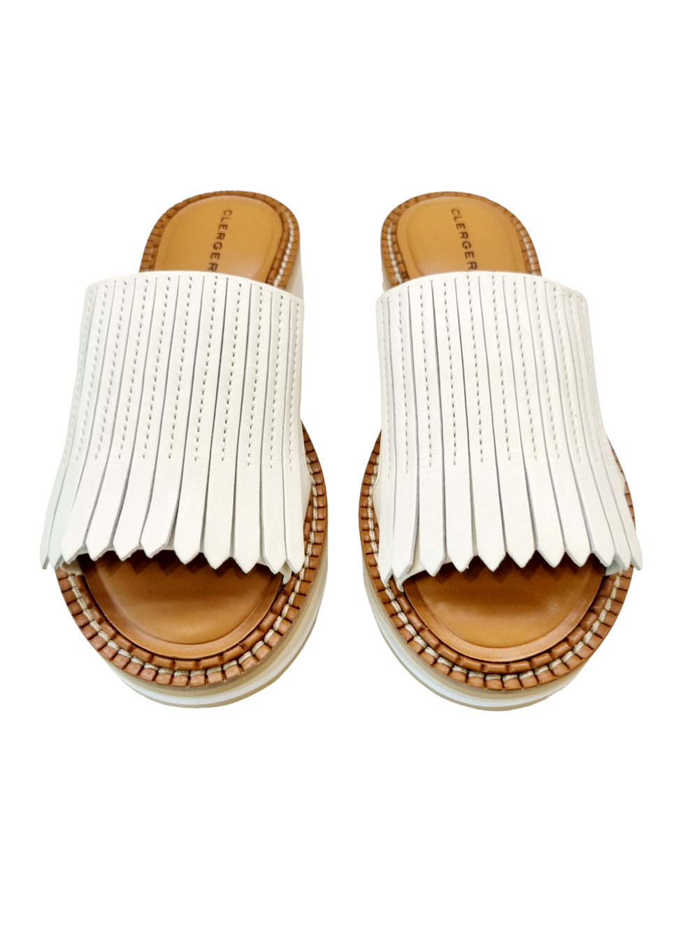 Fama Ivory Slip-On Sandals - Clergerie - Liberty Shoes Australia