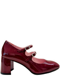 Alice Burgundy Patent Leather Mary Jane - Carel Paris - Liberty Shoes Australia