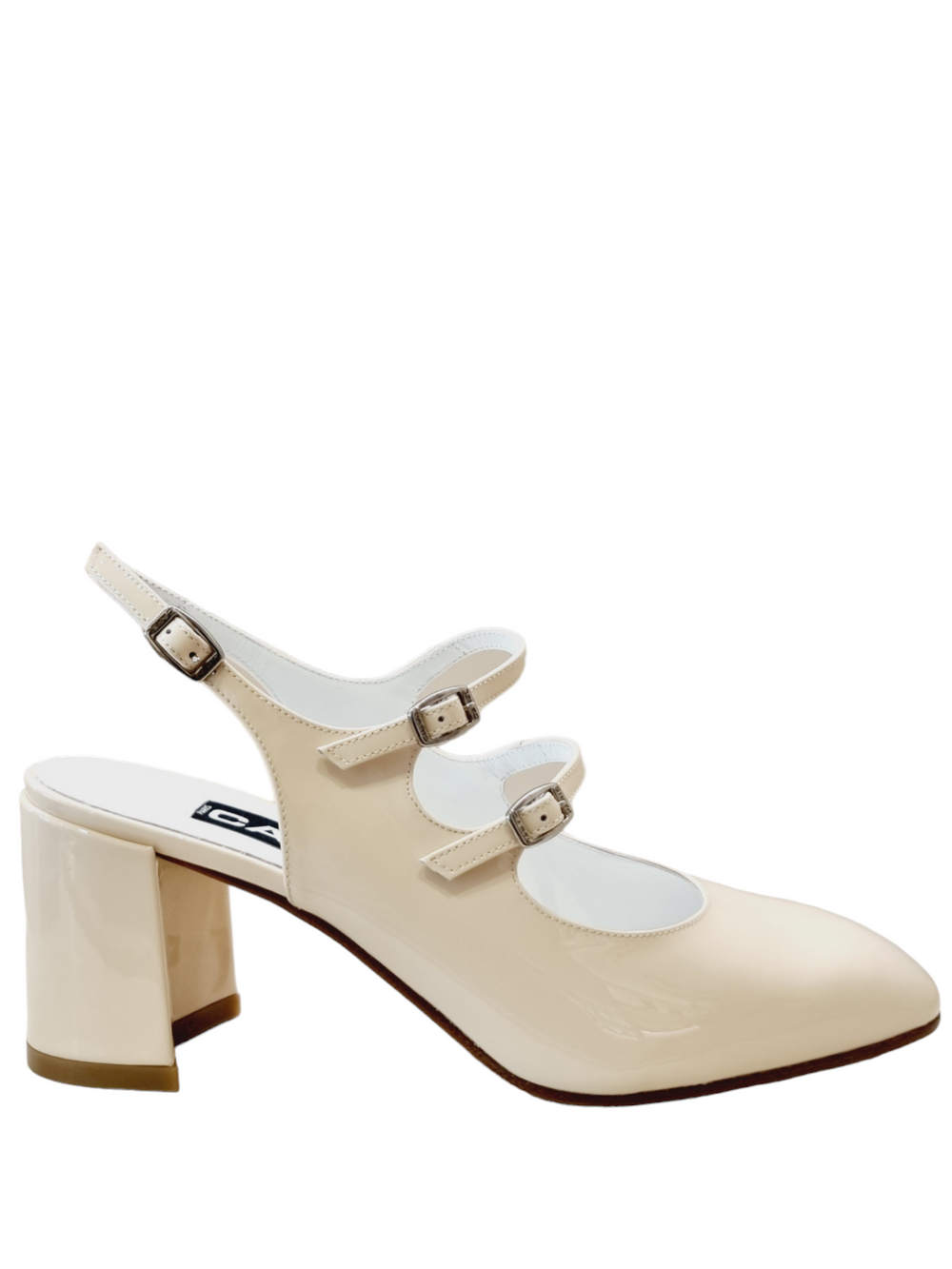 Banana Ivory Patent Mary Jane - Carel Paris - Liberty Shoes Australia
