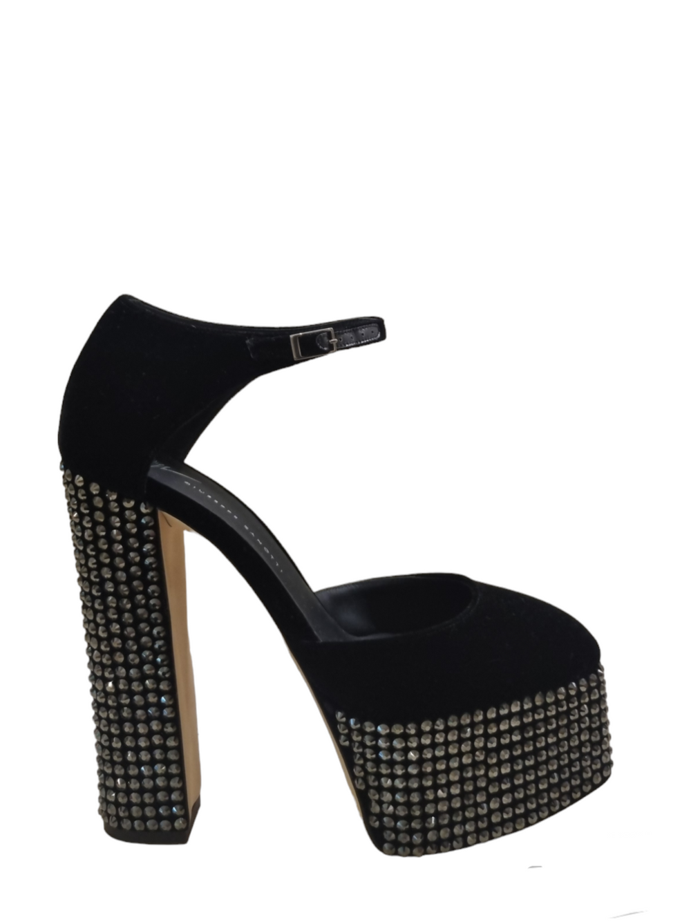 Bebe Velvet Platform Sandals - GIUSEPPE-ZANOTTI - Liberty Shoes Australia