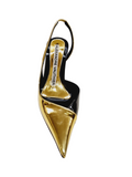 Raquel Gold Sling-back Sandals - Alexandre Vauthier - Liberty Shoes Australia