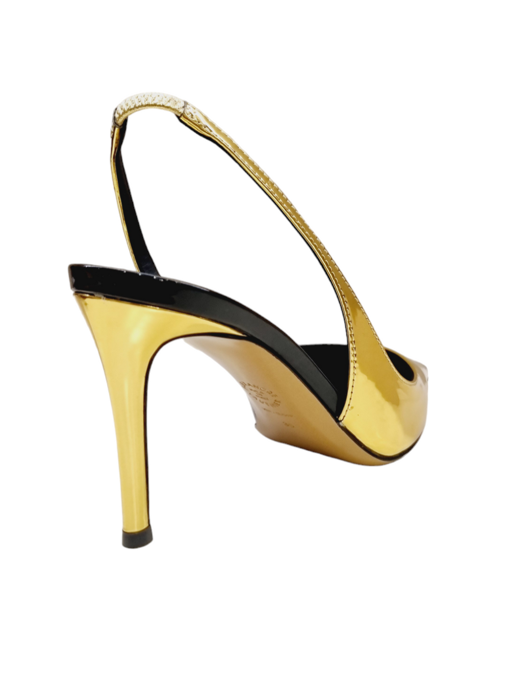 Raquel Gold Sling-back Sandals - Alexandre Vauthier - Liberty Shoes Australia