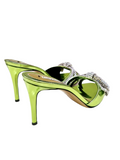 Mandy Lime Crystal Detail Mules - Alexandre Vauthier - Liberty Shoes Australia
