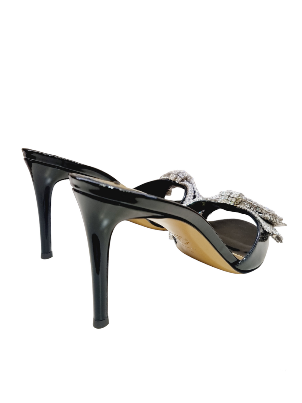 Mandy Black Crystal Embellished Mules - Alexandre Vauthier - Liberty Shoes Australia