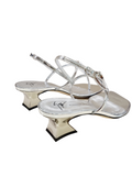 Sandy Silver Crystal Detail Sandals - GIUSEPPE-ZANOTTI - Liberty Shoes Australia