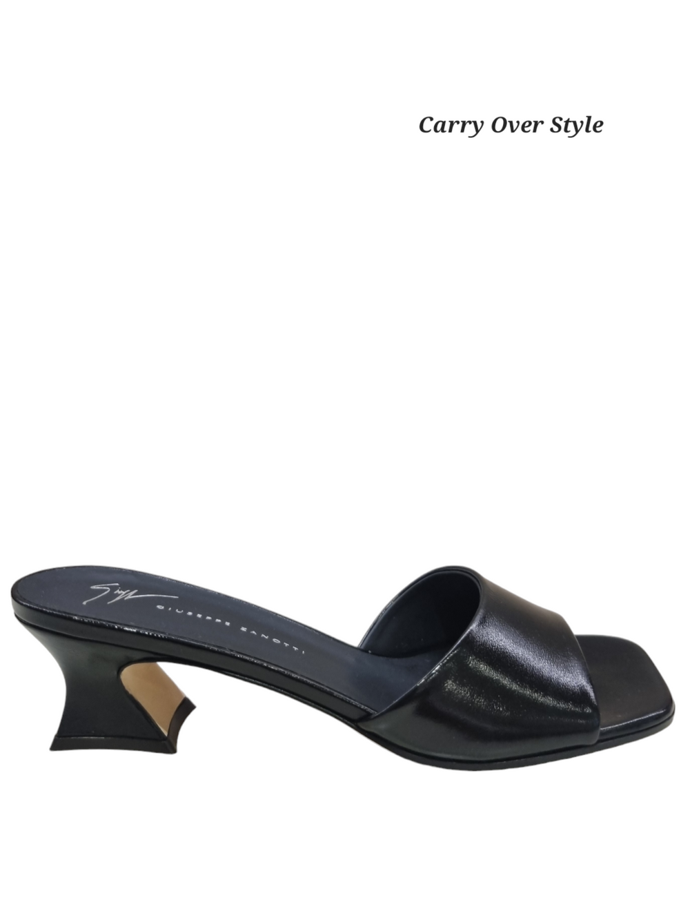 Solhene Shiny Leather Slip-On Mules