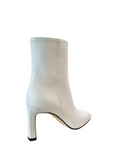 Sr Kim White Leather Boots - SERGIO ROSSI - Liberty Shoes Australia