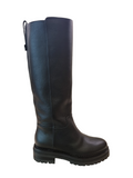 Sr Nora Mat Leather Knee-High Boots - SERGIO ROSSI - Liberty Shoes Australia
