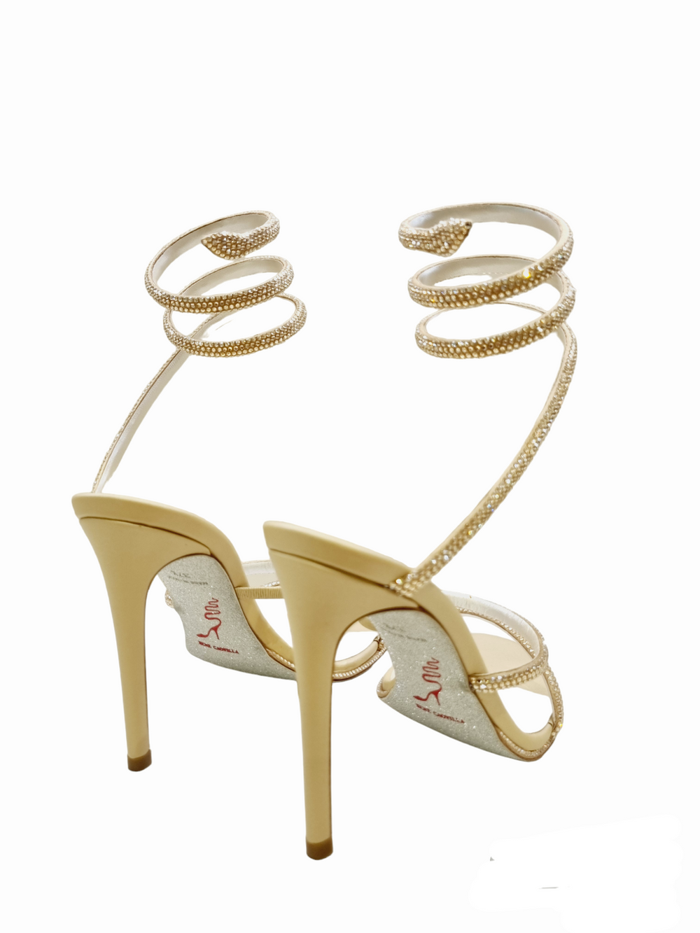 Cleo Gold Strass Sandals - Rene Caovilla - Liberty Shoes Australia