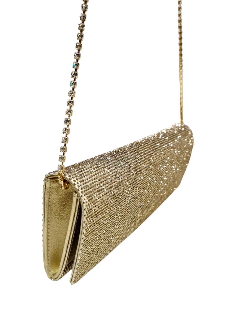Envelope Gold Crystal Bag - GEDEBE - Liberty Shoes Australia