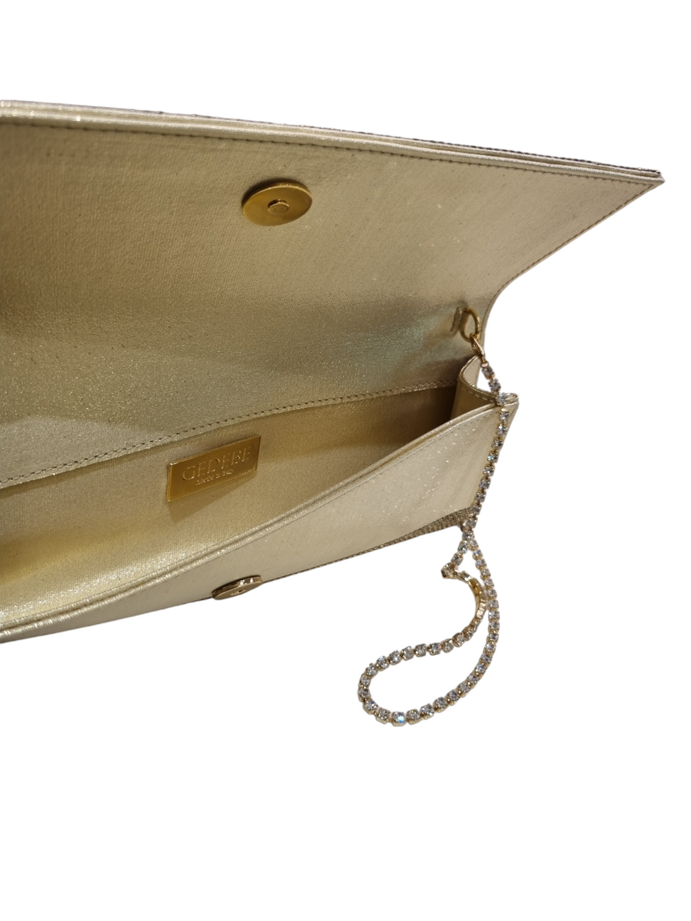 Envelope Gold Crystal Bag - GEDEBE - Liberty Shoes Australia