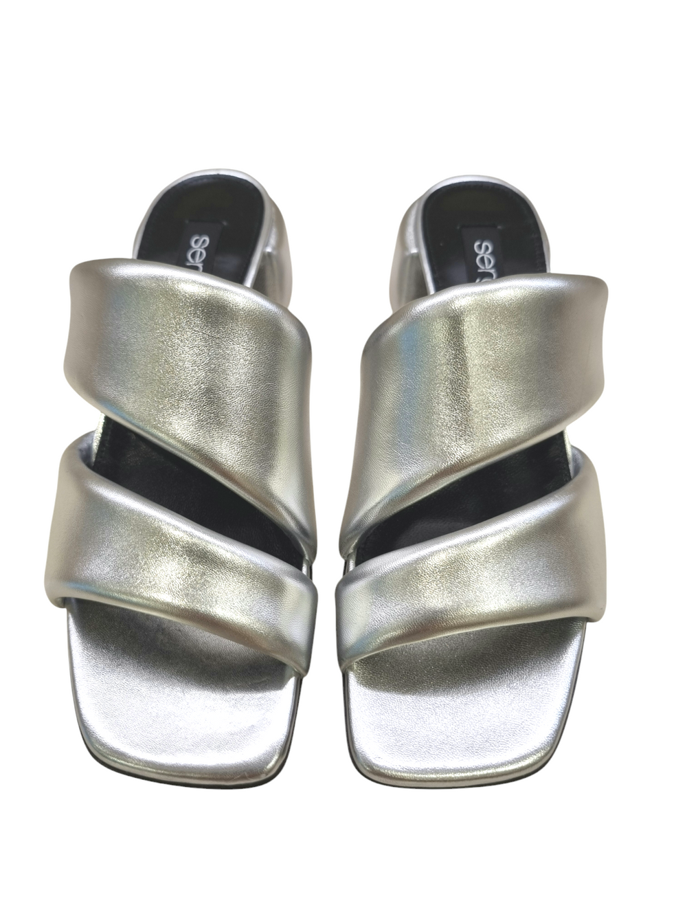 SR Spongy Silver 045 - SERGIO ROSSI - Liberty Shoes Australia
