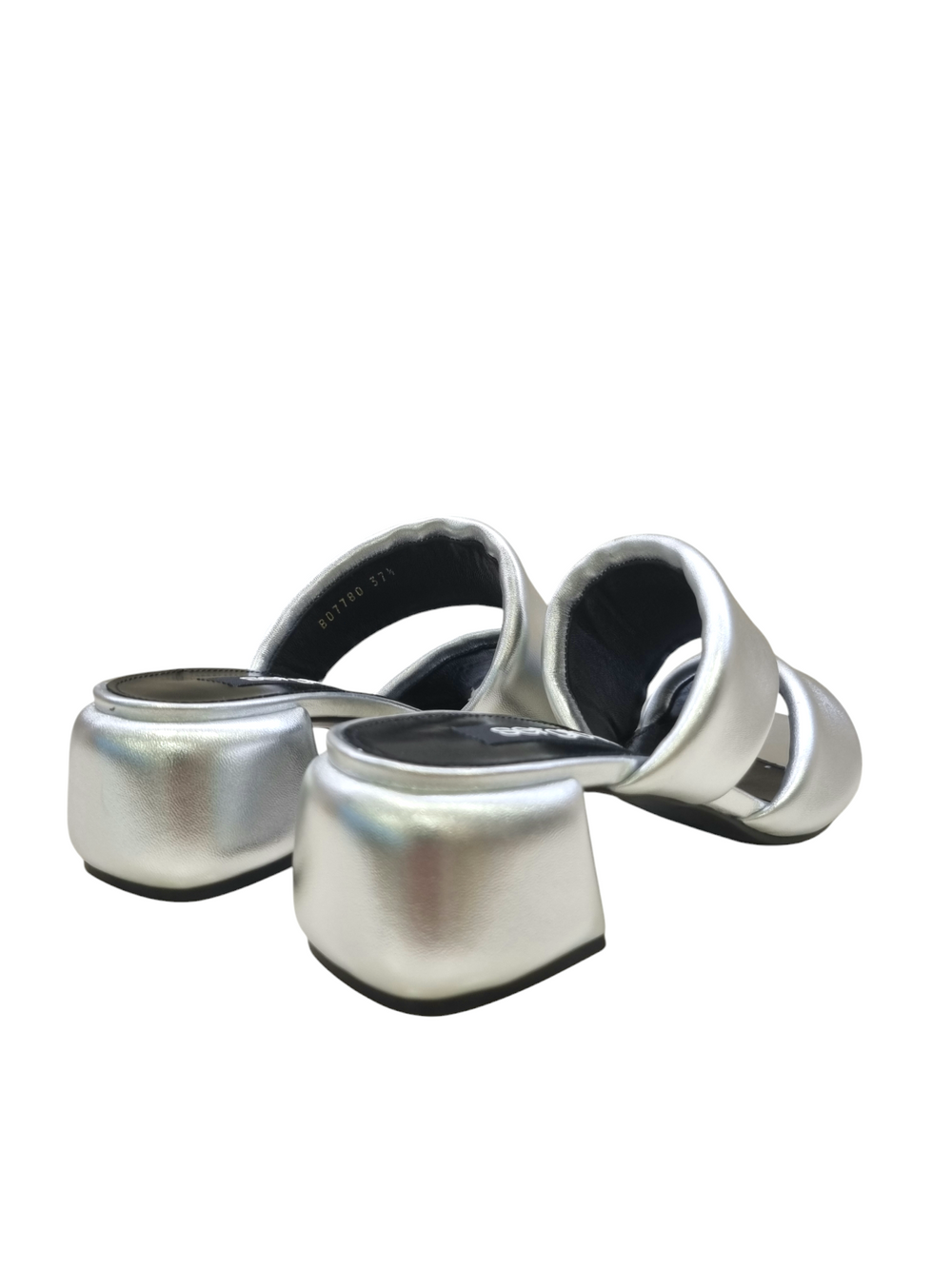 SR Spongy Silver 045 - SERGIO ROSSI - Liberty Shoes Australia
