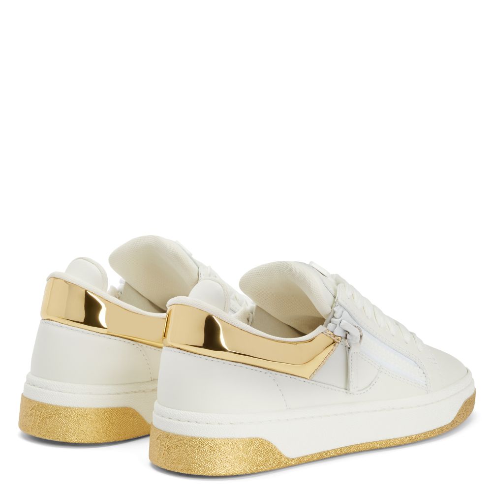 Gz94 White Leather Sneakers - GIUSEPPE-ZANOTTI - Liberty Shoes Australia