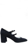 Alice Black Suede Mary Jane - Carel Paris - Liberty Shoes Australia