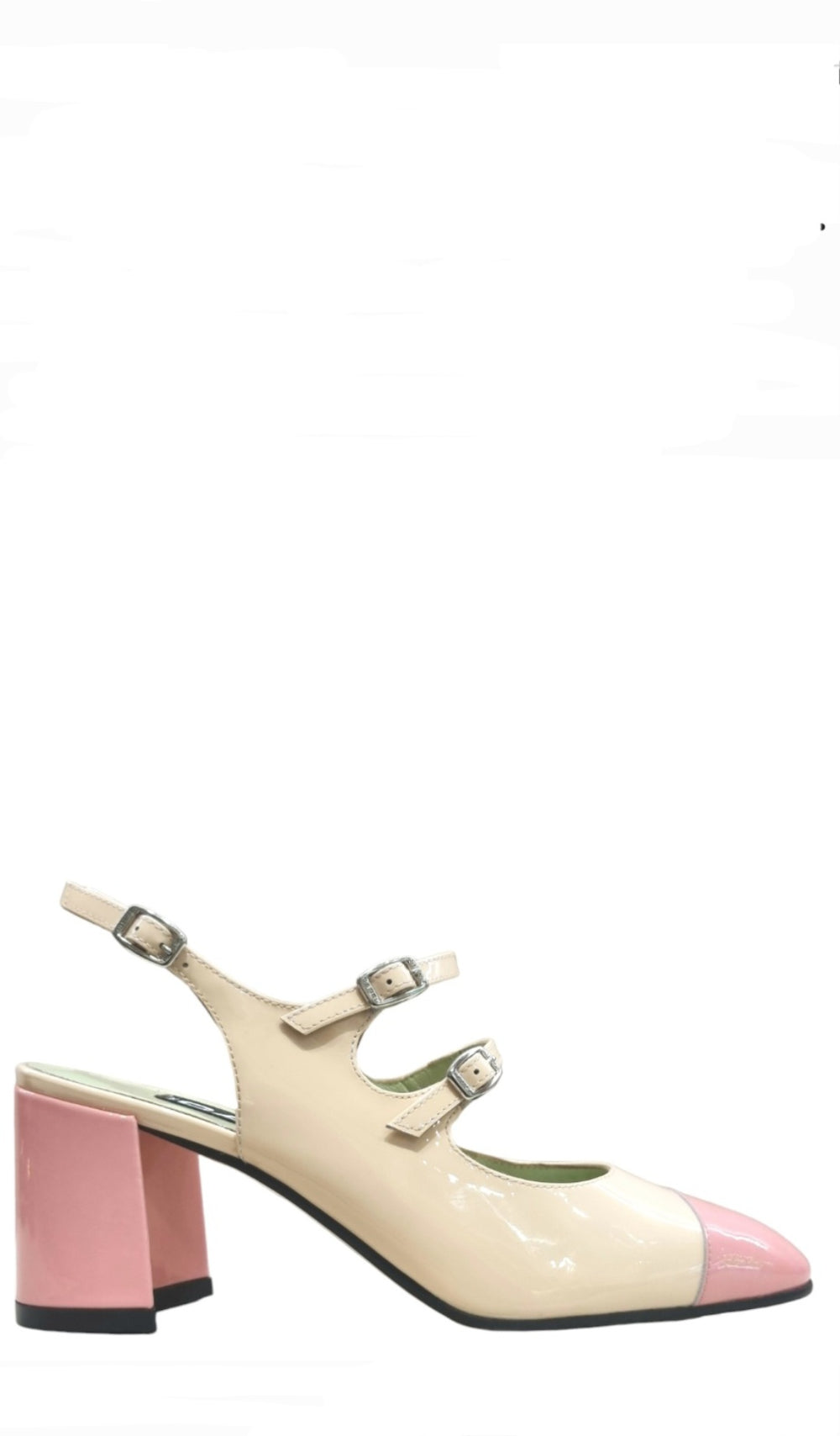 Papaya Powder Pink Leather Mary Jane - Carel Paris - Liberty Shoes Australia
