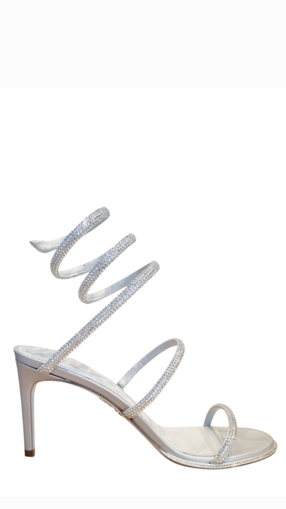 Cleo Silver Crystal Strass Sandals (carry over style) - Rene Caovilla - Liberty Shoes Australia