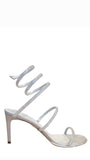 Cleo Silver Crystal Strass Sandals (carry over style) - Rene Caovilla - Liberty Shoes Australia