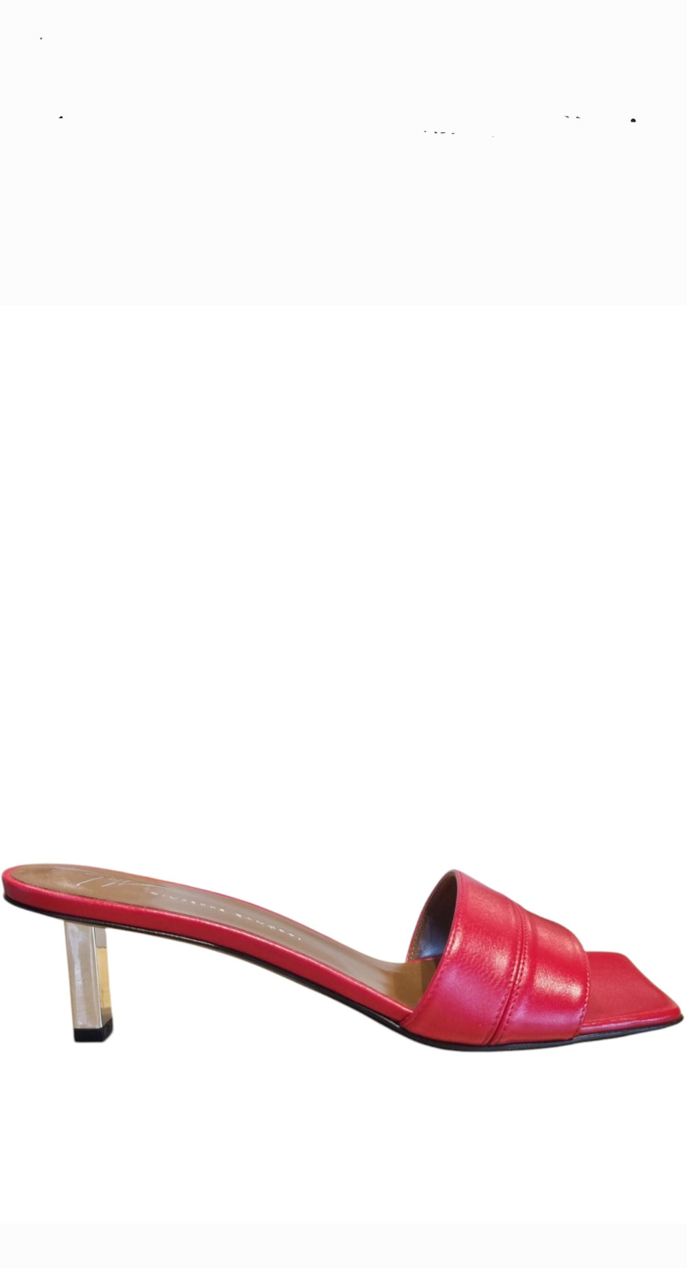 Berenys 50 Red Mule (carry over style) - GIUSEPPE-ZANOTTI - Liberty Shoes Australia